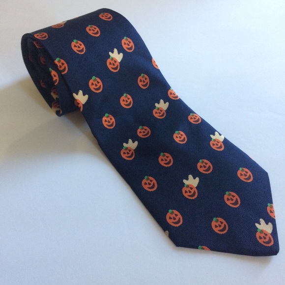 Lilian Vernon Other - Halloween pumpkin Jack O Lantern necktie